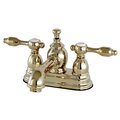 Kingston Brass KS7002TAL 4" Centerset Bathroom Faucet, Polished Brass KS7002TAL